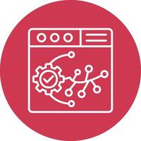 Version Control Functional Icon Art vector