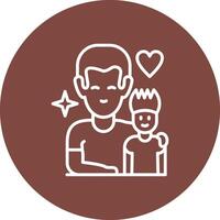 Best Dad Monochrome UI Visual vector