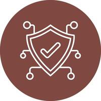 Cyber Security Sharp Edge Symbol vector