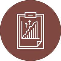 Graph Rounded Line Illustration vector