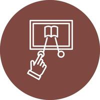 Interactive Gradient Style Icon vector