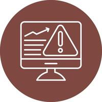 Monitoring Crisp Flat Art vector