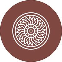 Mandala Simple Line Sketch vector