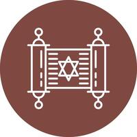 Torah Lined UI Illustration vector