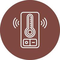 Temperature Sensor Clean Shape Symbol vector