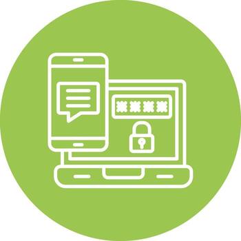 Authentication Color Enhanced Graphic vector