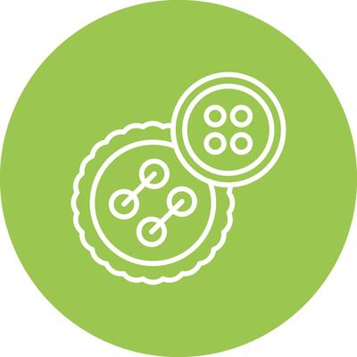 Button Tech Style Illustration