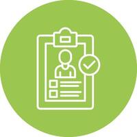 Checking Minimal Touch Graphic vector