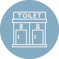 Toilet Monochrome UI Visual vector