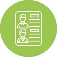 Candidates Lined UI Illustration vector