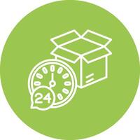 Delivery Time Digital UI Element vector