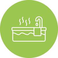 Hot Tub Color Block Design vector