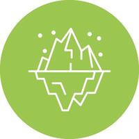 Iceberg Colorful Concept Art vector