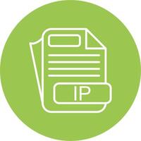 IP File Format Interface Sketch Art vector