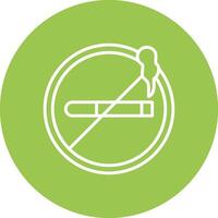 No Smoking Monochrome UI Visual vector