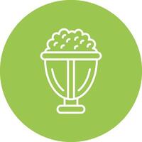 Popcorn Lined UI Illustration vector