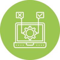 Software Testing Bold Web Icon vector