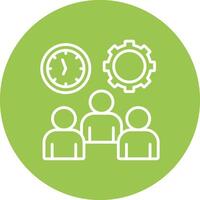 Work Time Color Enhanced Graphic vector