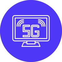 Computer 3D Styled Symbol vector