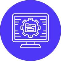 Digital Right Management Interactive Display Symbol vector