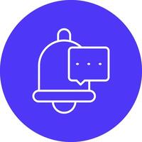 Notification Bell Interactive UI Graphic vector