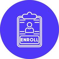 Open Enrollment UI Concept Symbol vector