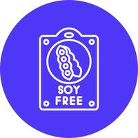 Soy Free Lined Visual Concept vector