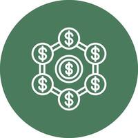 Banking System Abstract Web Element vector