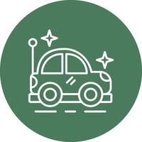 Car Toy Detailed Line Sketch vector