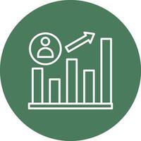 Growth Smooth Gradient Icon vector