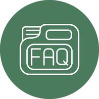Faq Smooth Gradient Icon vector