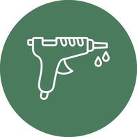 Glue Gun Isometric Art vector
