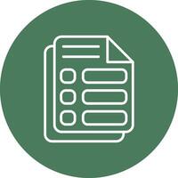 List Playful Line Icon vector