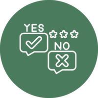 Yes No Clean Web Element vector