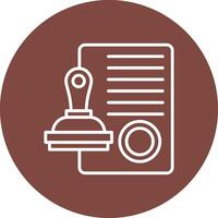 Rubber Stamp Sharp Edge Symbol vector