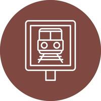 Train Station UI Concept Symbol vector