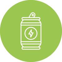 Energy Drink Monochrome UI Visual vector