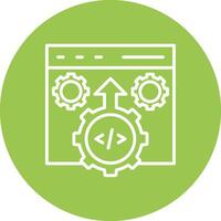 Configuration Flat Styled Symbol vector