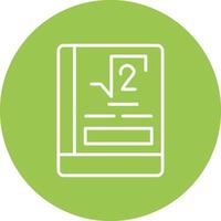 Math Book Gradient Style Icon vector
