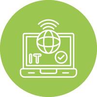 Online Frame Icon vector