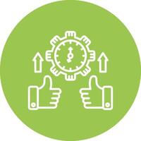 Time Management Stylish App Element vector