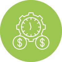 Time Is Money UI Concept Symbol vector