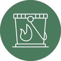 Water Bucket Creative Interface Art vector