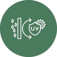 UV Protection Vibrant UI Element vector