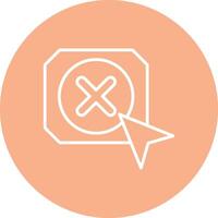Click Wireframe Illustration vector