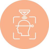Face Recognition Outline Graphic Design vector