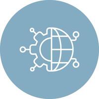 Network Monochrome UI Visual vector