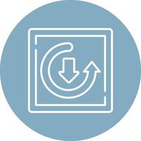 Update Bold Web Icon vector