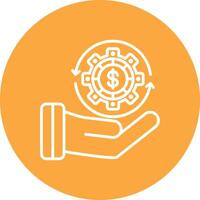 Monetary Functional Flat Style vector