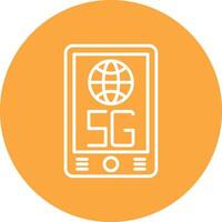 Mobile Lined UI Illustration vector